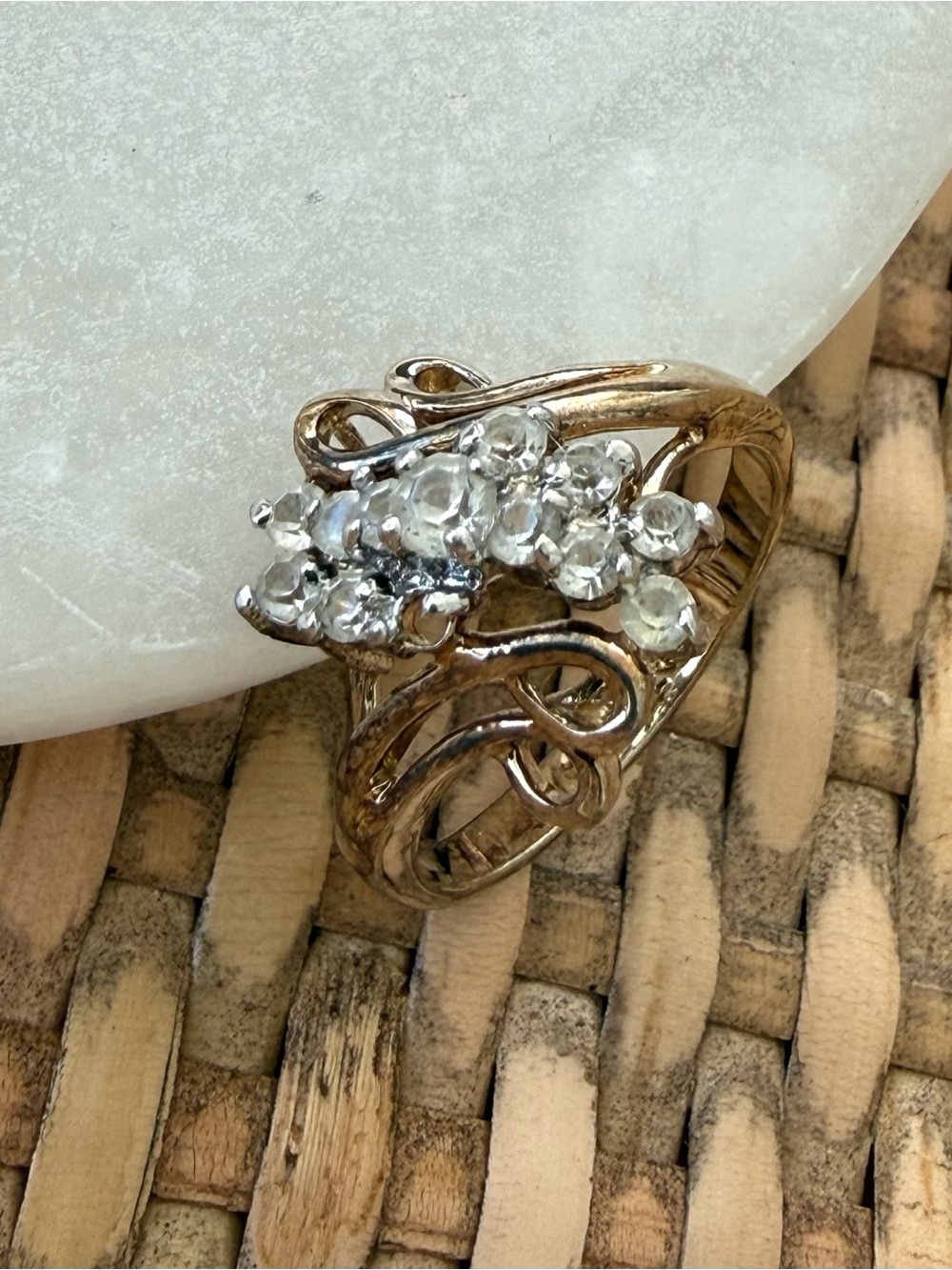 Vintage Estate Cocktail Rings - Stamped - Picture 9 of 10